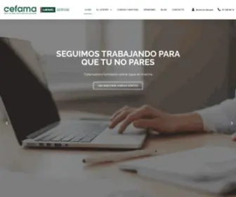 Cefama.com(Centro de Formación de Abogados de Madrid) Screenshot