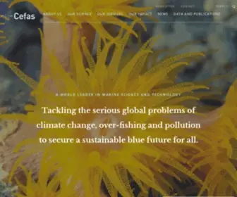 Cefas.co.uk(Cefas (Centre for Environment) Screenshot