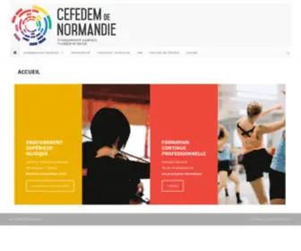 Cefedem-Normandie.com(Formation supérieure) Screenshot