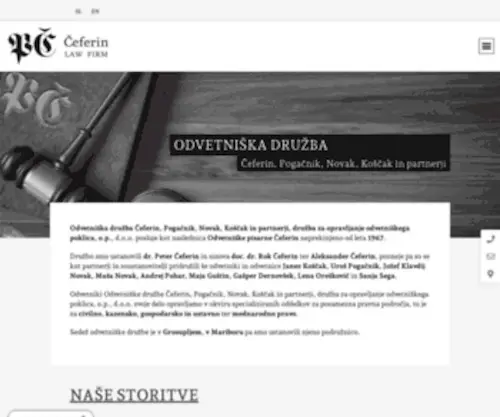 Ceferin.si(Odvetniška pisarna Čeferin) Screenshot