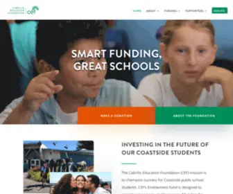 Ceffund.org(The Cabrillo Education Foundation Endowment Fund) Screenshot