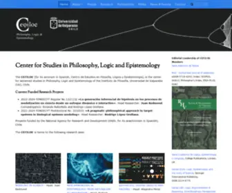 Cefiloe.cl(Center for Studies in Philosophy) Screenshot