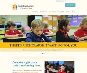 Cefks.org(Catholic Education Foundation) Screenshot