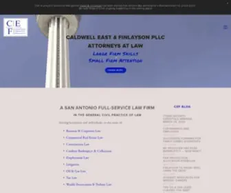 Ceflegalsa.com(Caldwell East & Finlayson PLLC) Screenshot