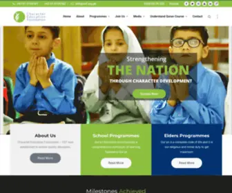 Cef.org.pk(Building the Bright Future of Pakistan) Screenshot