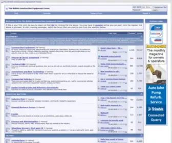 Ceforum.co.uk(The British Construction Equipment Forum) Screenshot