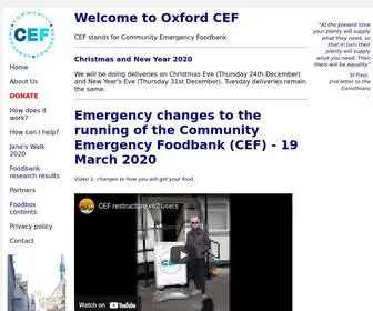 Cefoxford.co.uk(We are an independent charity) Screenshot