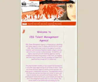 Cegagency.com(CEG Talent Management Agency) Screenshot