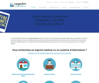 Cegedim-Logiciels.com(Cegedim Logiciels Médicaux) Screenshot