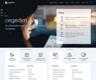 Cegedim.com(A global technology and services company committed to innovation) Screenshot