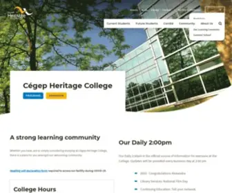 Cegep-Heritage.qc.ca(Cégep) Screenshot