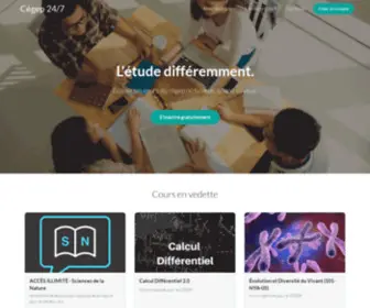 Cegep247.com(Cégep 24/7) Screenshot