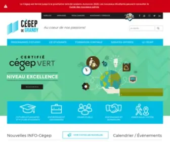 Cegepgranby.qc.ca(Cégep de Granby) Screenshot
