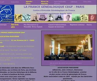 Cegf.org(La France Généalogique) Screenshot