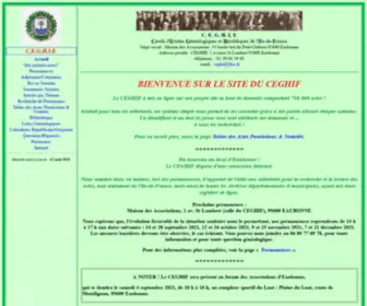 Ceghif.org(Cercle généalogique) Screenshot