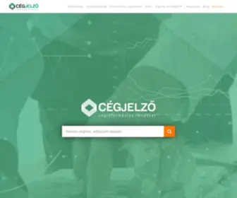 Cegjelzo.com(Cégjelző) Screenshot