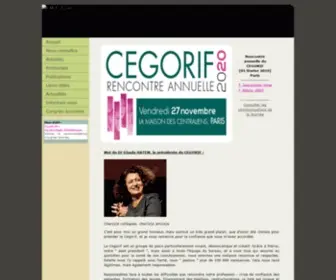 Cegorif.fr(Site du cegorif) Screenshot