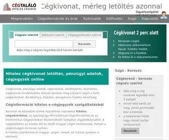Cegtalalo.hu(Hiteles c) Screenshot