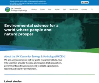 Ceh.ac.uk(UK Centre for Ecology & Hydrology) Screenshot