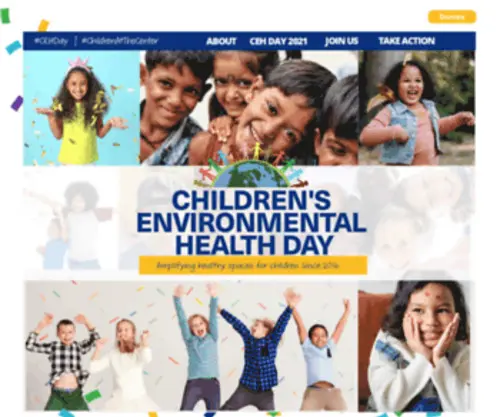 Cehday.org(Children's Environmental Health Day) Screenshot