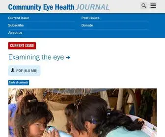 CehJournal.org(Community Eye Health Journal) Screenshot