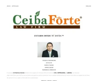 Ceibaforte.com(Ceiba Fôrte Law Firm®) Screenshot