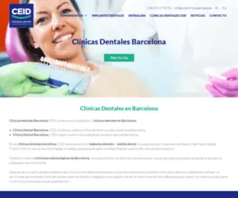 Ceidclinicasdentales.es(Clinicas Dentales Barcelona) Screenshot