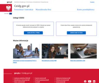 Ceidg.gov.pl(Strona Główna) Screenshot