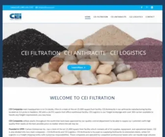 Ceifiltration.com(Wastewater Treatment Media Supplier) Screenshot