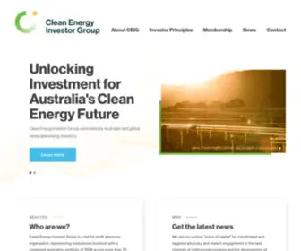 Ceig.org.au(Clean Energy Investor Group (CEIG)) Screenshot