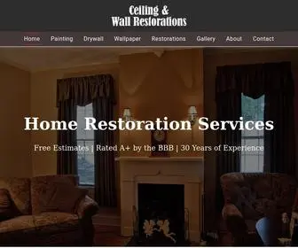 Ceilingandwallrestoration.com(Ceiling & Wall Restorations) Screenshot