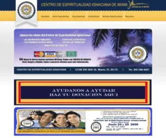 Ceimiami.org(Bienvenidos al Centro de Espiritualidad Ignaciana) Screenshot