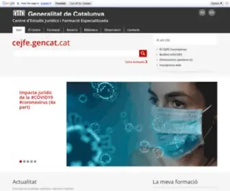 CejFe.cat(Inici. Centre d'Estudis Jurídics i Formació Especialitzada) Screenshot