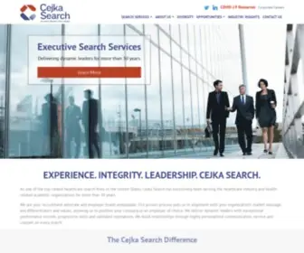 Cejkaexecutivesearch.com(Cejka Search) Screenshot