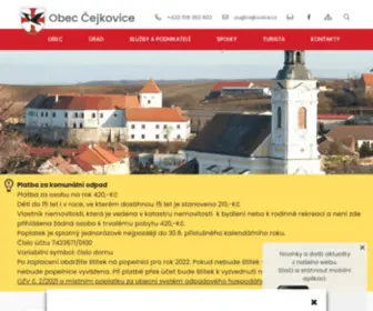 Cejkovice.cz(Obec Čejkovice) Screenshot