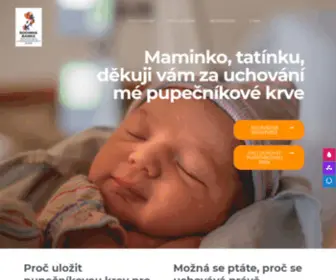 Cekammiminko.cz(Maminko, tatínku, děkuji vám za uchování pupečníkové krve) Screenshot