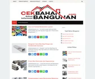 Cekbahanbangunan.com(Cekbahanbangunan) Screenshot