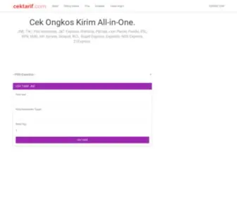 Cektarif.com(Cek Ongkir J&T) Screenshot