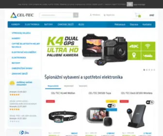 Cel-Tec.cz(Špionážní vybavení a spotřební elektronika) Screenshot