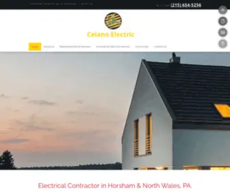 Celanoelectric.com(Residential and Commercial Electric Contractor) Screenshot