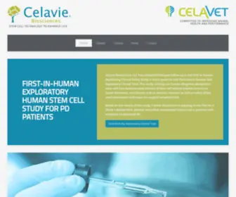 Celavie.com(Celavie Biosciences & Celavet Animal Health) Screenshot