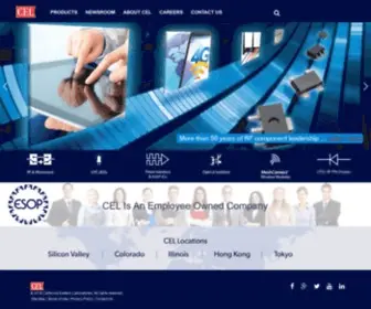 Cel.com(California Eastern Laboratories) Screenshot