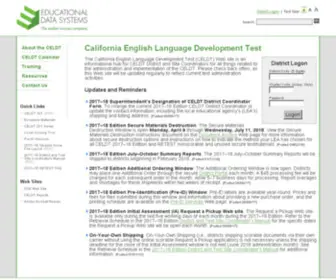Celdt.org(California English Language Development Test) Screenshot