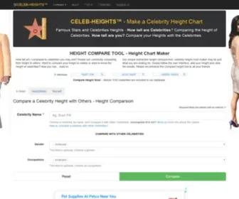 Celeb-Heights.com(Celebrity Height Chart Maker) Screenshot