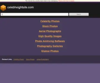 Celebheightsite.com(Celebrity Heights) Screenshot