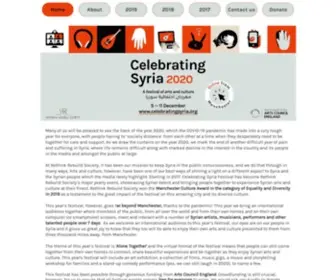 Celebratingsyria.org(Celebrating Syria) Screenshot