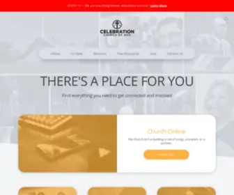 Celebrationcog.net(Church Connect page for Celebration Church of God) Screenshot