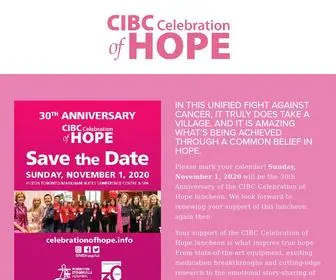 Celebrationofhope.info(CIBC Celebration of Hope) Screenshot