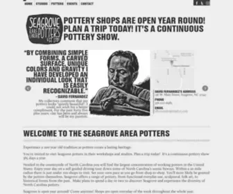 Celebrationofseagrovepotters.com(Seagrove Area Potters Association NC) Screenshot