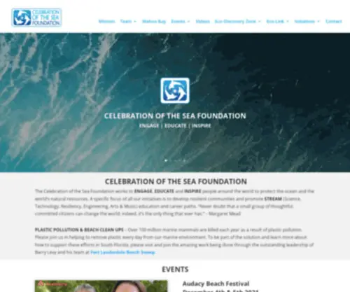 Celebrationofthesea.org(Celebration of the Sea Foundation) Screenshot